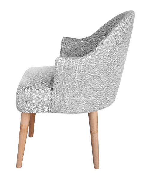 EMI herringbone upholstered armchair