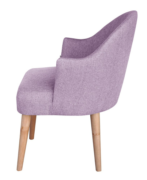 EMI herringbone upholstered armchair