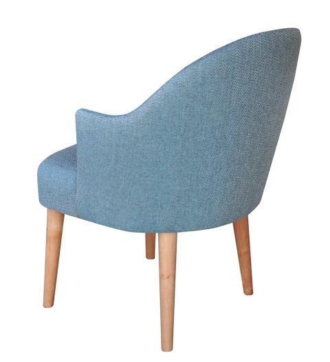 EMI herringbone upholstered armchair