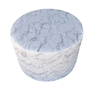 Marble pouffe display