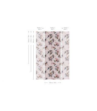 Blush Garden Pink wallpaper by Wallcolors