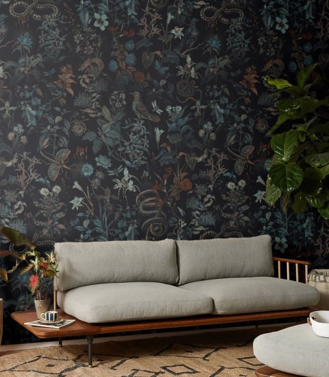 Tapeta Botanic Black od Wallcolors