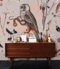 Pink Owls Tapete von Wallcolors