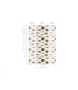 Tapeta Under The Sea Beige od Wallcolors