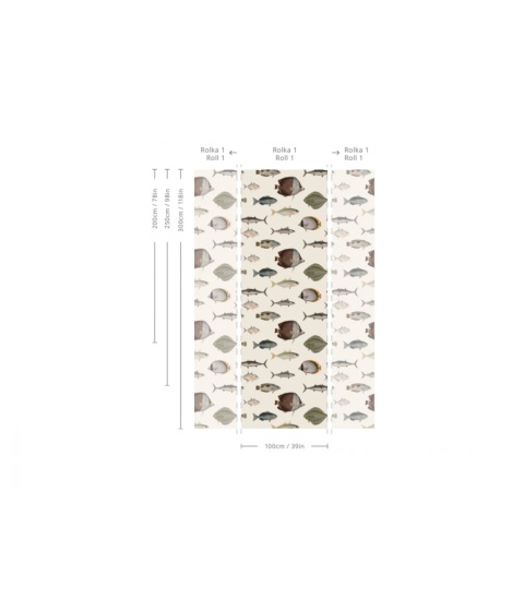 Tapeta Under The Sea Beige od Wallcolors