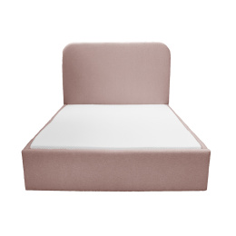 Łóżko tapicerowane PLUM 5 boucle różowe