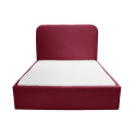 PLUM 5 burgundy upholstered bed