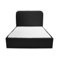 PLUM 5 black upholstered bed