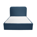 PLUM 5 upholstered bed, navy blue