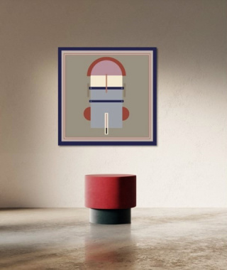 LE CORBUSIER COLORS upholstered pouffe