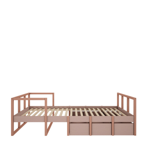 tweens bed drawer 90 x 200 pink