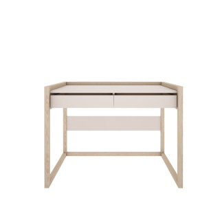 BASIC desk with drawers white