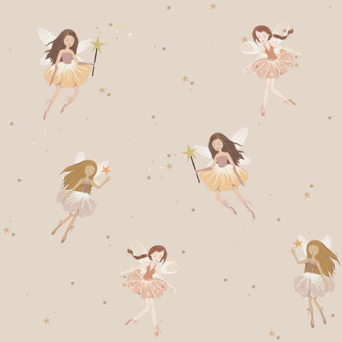 Tapeta Fairies beige