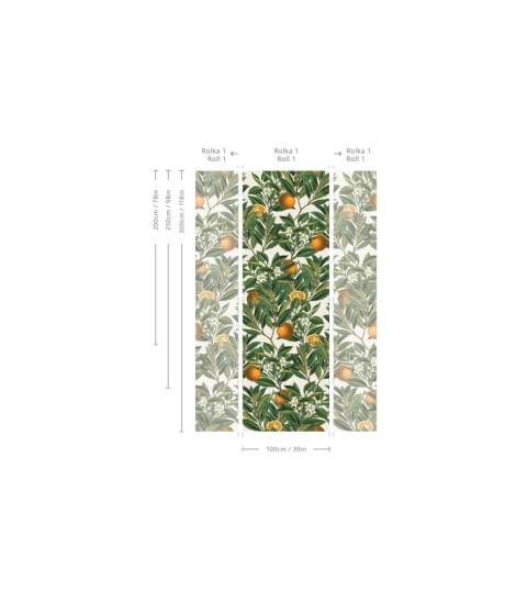 Tapeta Orange Tree od Wallcolors