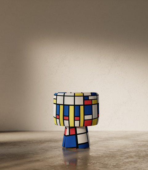 DE STIJL PATTERN Drehsessel