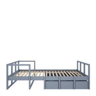 TWEENS Bett 90 x 200 cm staubblau