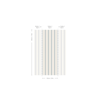 Tapeta Bold Stripe Storm od Wallcolors