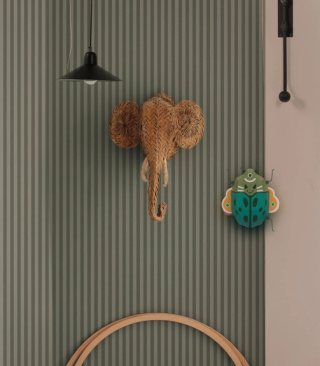 Tapeta Stripe Forest Sage od Wallcolors