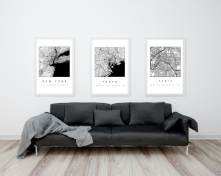 Set of 3 graphics "CITY"