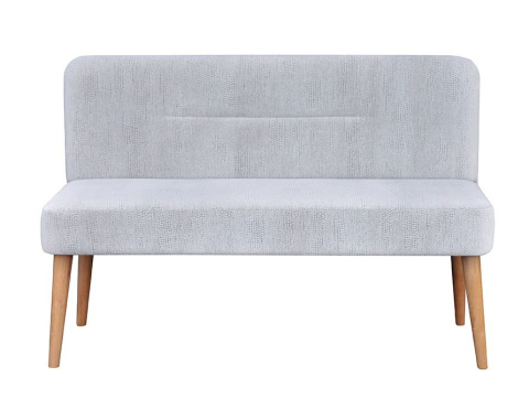 CROCCO upholstered bench with backrest