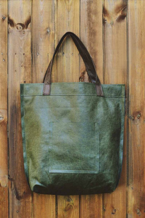 Torba Mr.m Vintage green skóra naturalna