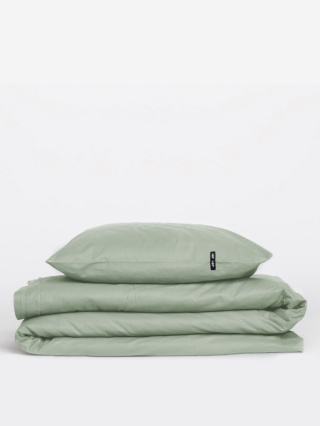 Bed linen with cotton (Sage Green)