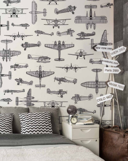 Aviator wallpaper from Wonderwall Studio