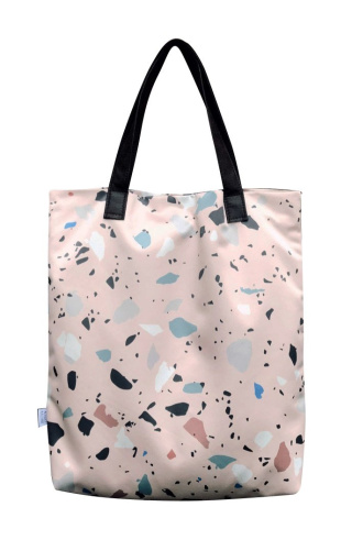 Rosa Tasche Mr m Terrazzo/Naturleder Ohren