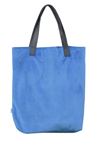 Mr m Tasche samt blau/Ohren Naturleder