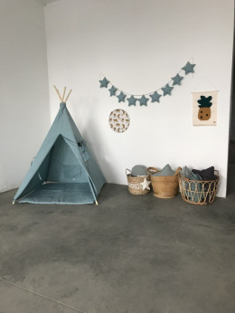 TEEPEE TENT WITH FLAX GREEN